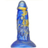 MetallicAnal Gode Fantasy Bulstrix 15 x 5.5cm Bleu-Doré